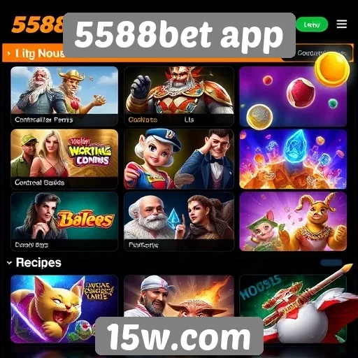 Novos recursos em jogos disponíveis no 5588bet app